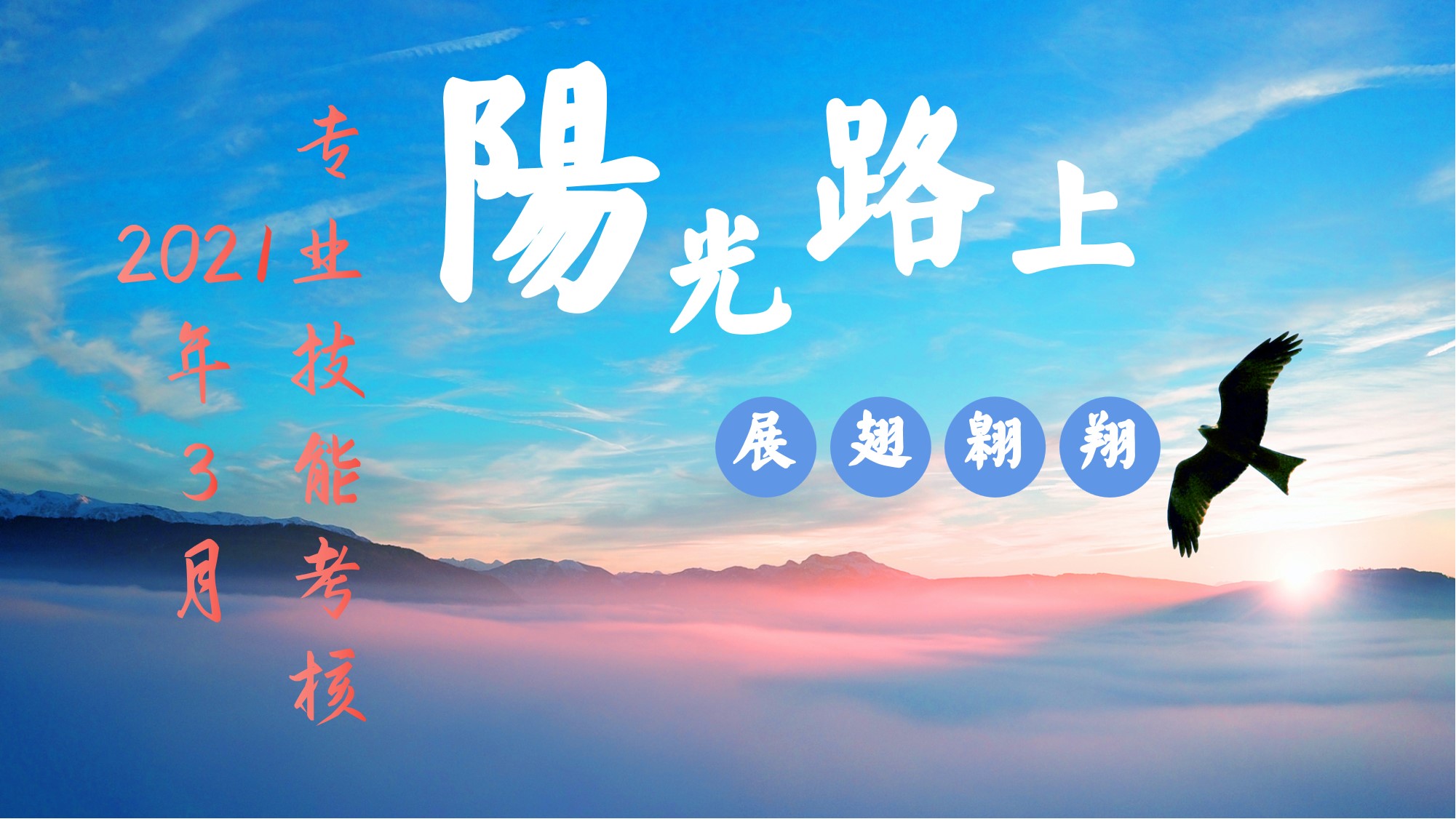 阳光路上 展翅翱翔
